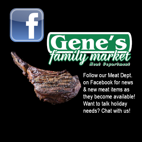 Gene's Family Market meat department on Facebook